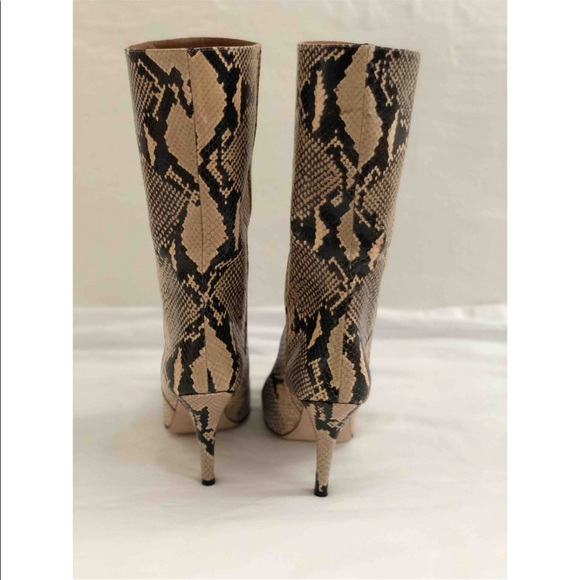 💫HOST PICK💫 PARIS TEXAS Leather Python Print Boots - Picture 8 of 10